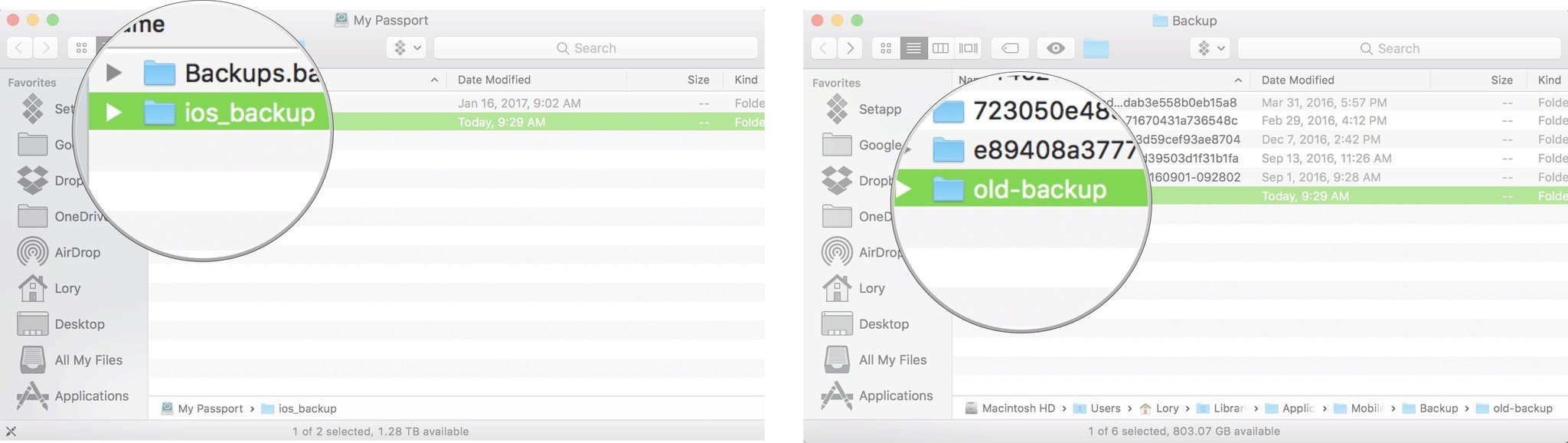 Where are iPhone backups stored on Mac?